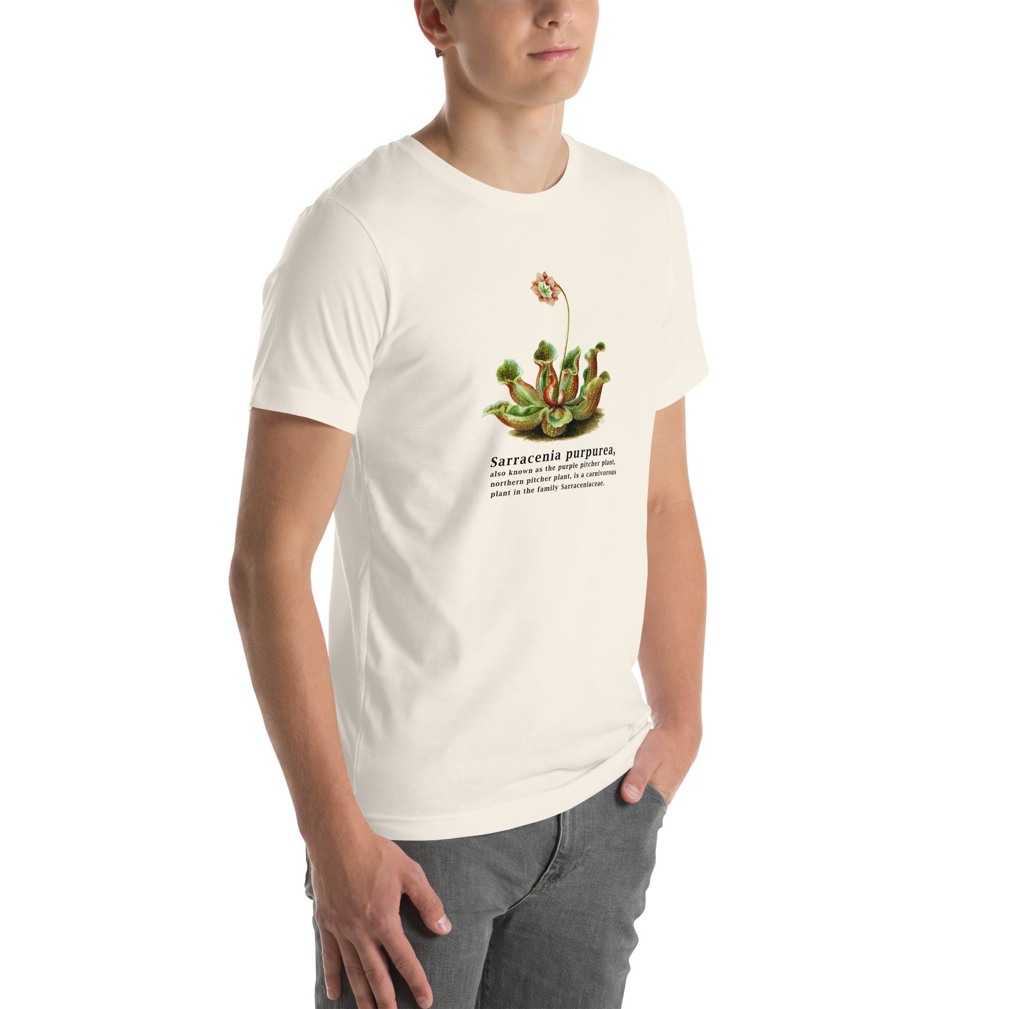 Sarracenia purpurea T-Shirt – Purple Pitcher Plant Botanical Tee
